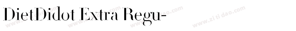DietDidot Extra Regu字体转换